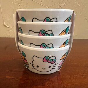 NEW Hello Kitty Dessert-Themed Dipping Bowls - 1 Set of 4 Small Dipping Bowls